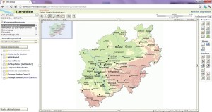 Online-Kartendienst TIM-Online von GEObasis.nrw