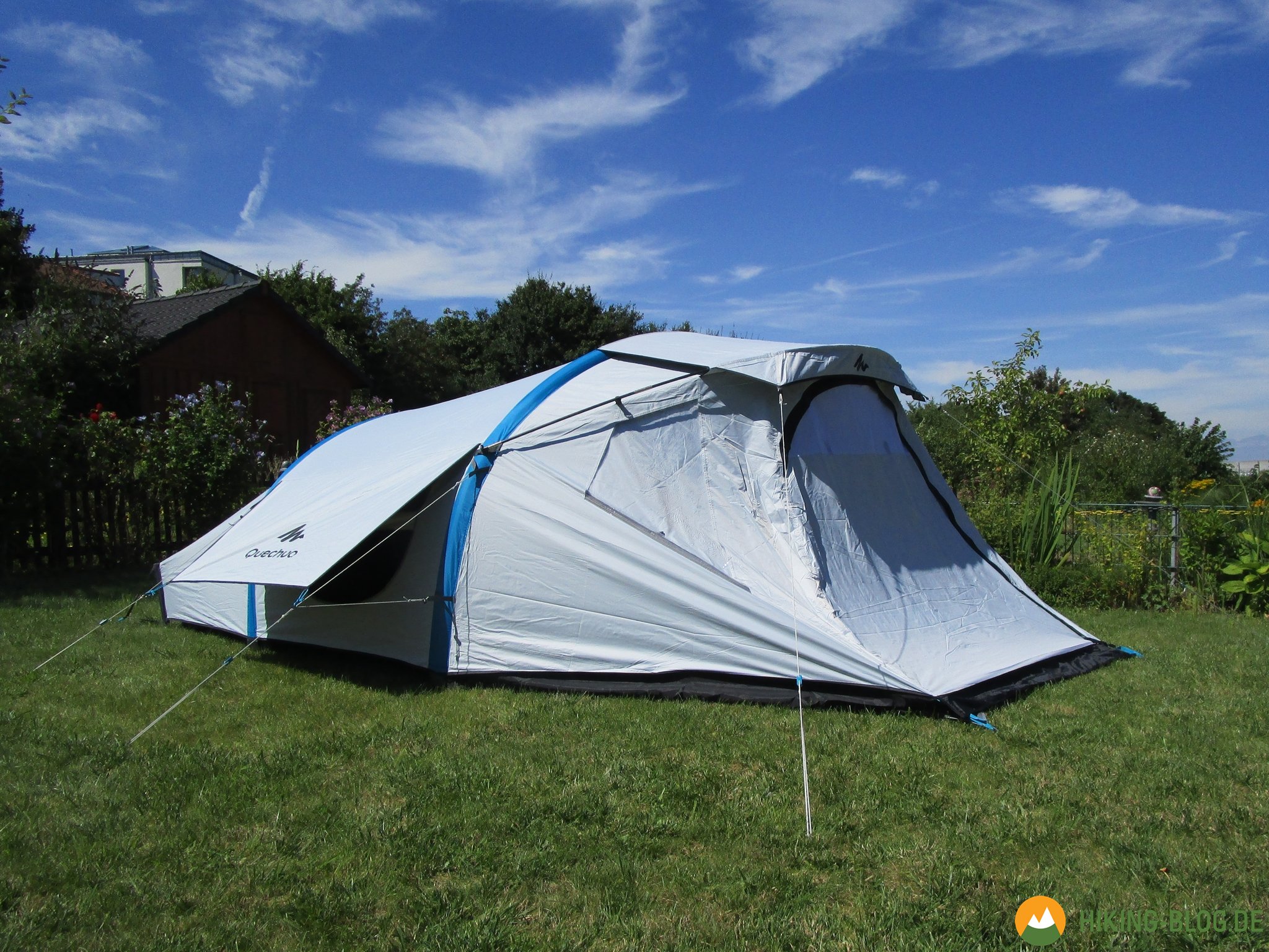Familien Camping Zelt Stangenaufbau Wärme Arpenaz 4.1 für 4 Personen in 1 Kabine 