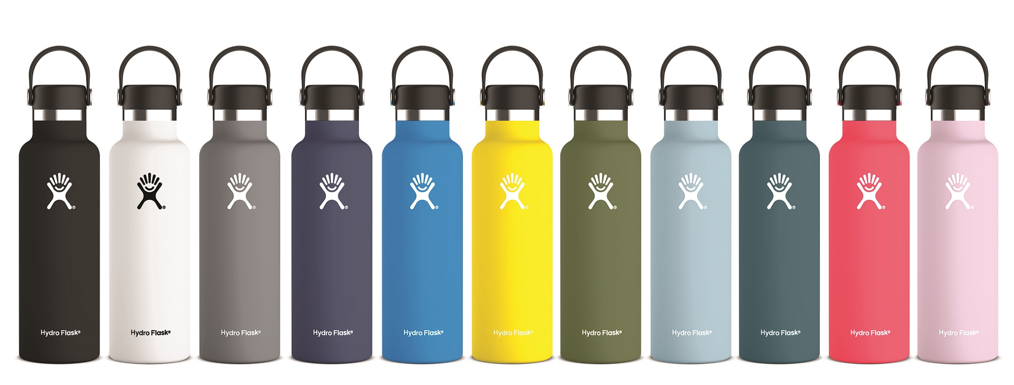 Stilvolle Durstlöscher von Hydro Flask in neuen Pantone-Trendfarben