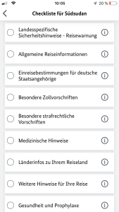 Auswärtiges Amt App Sicher Reisen Checkliste
