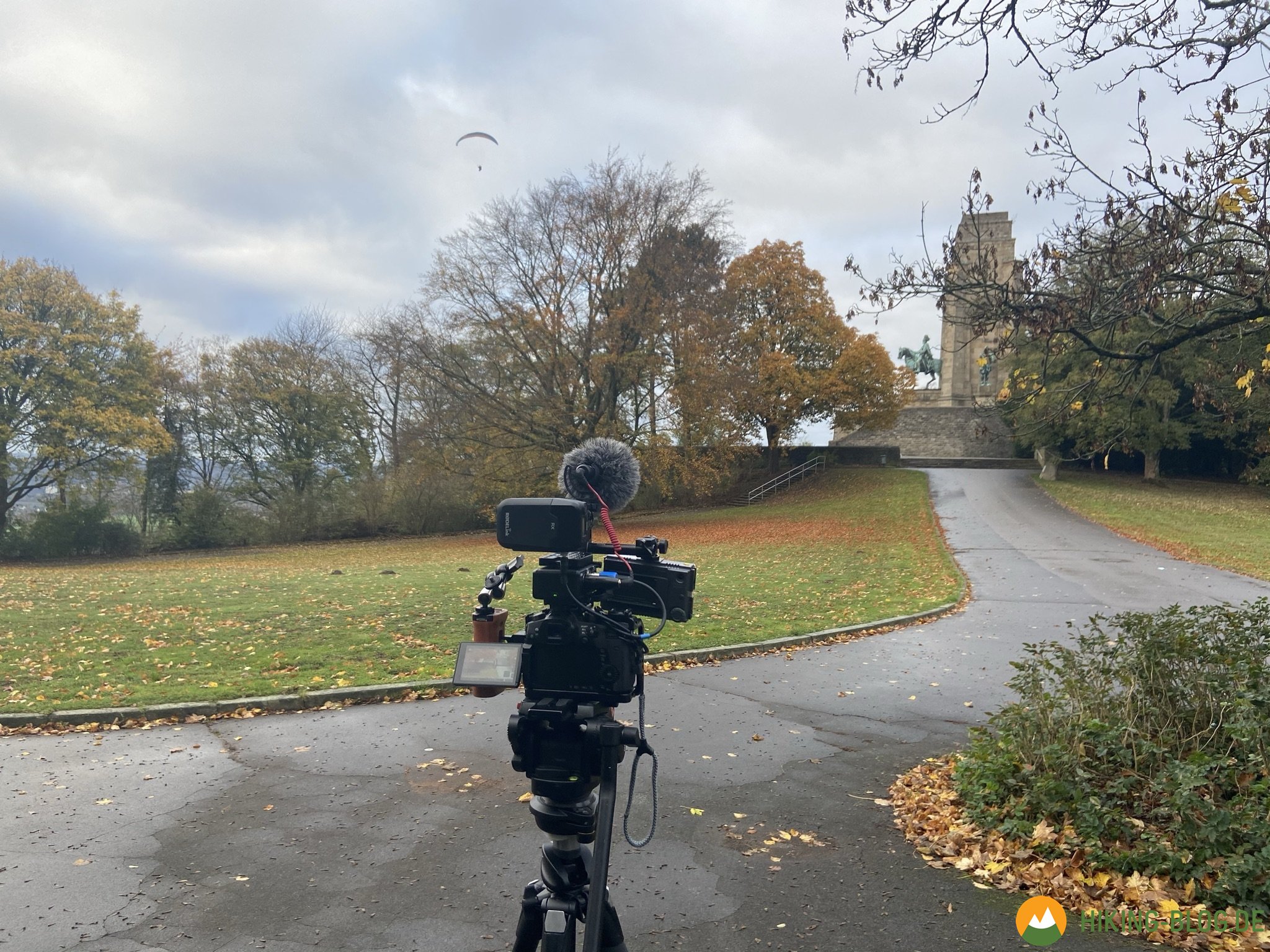 Fernsehdreh an der Hohensyburg für die „Lokalzeit von oben“ width=